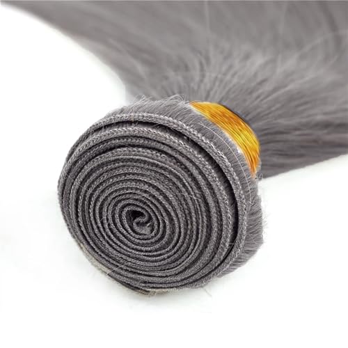 Grey Brazilian Virgin Hair Bundles 30 32 34 Inch