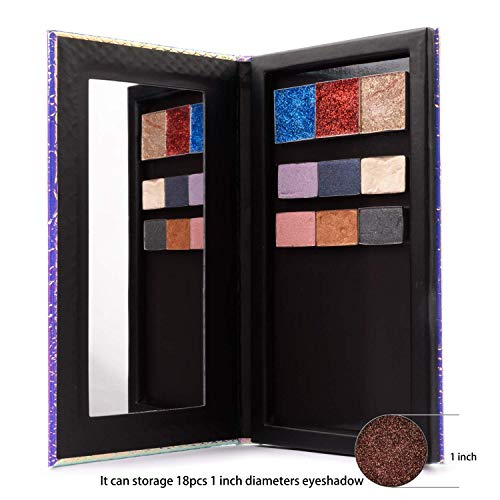 Mermaid Magnetic Makeup Palette with Mirror & 20 Metal Stickers