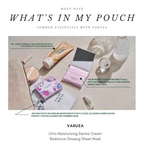 [100 Counts + Mirror Case] Cherry Blossom Natural Oil Blotting Paper for Face Korean with Mirror Case