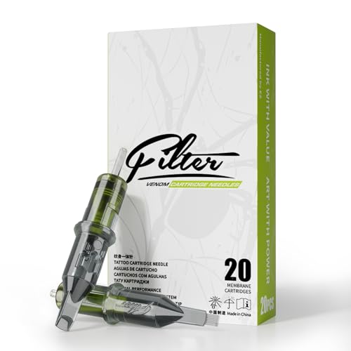 Filter Tattoo Cartridge Needles 23RM #12 Curved Magnum