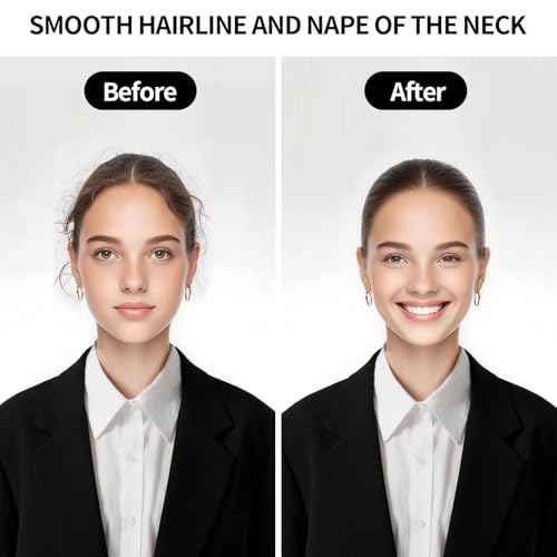 Hair Wax Stick & Slick Back Hair Brush for Tame Flyaways, Frizz, Sleek Ponytail, Buns | Pomade/Balm/Gel Stick for Woman, Styling Accessories for Girls, Kids