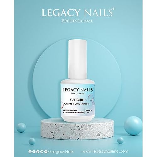 Legacy Nails Professional - Gel Glue & Foil Transfer Gel & Blossom Art Gel - The 3 Star Products for Your Designs.