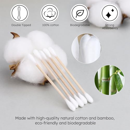 Bulk Cotton Swabs Pack - 1500 Individually Wrapped Ear & Makeup Q-tips
