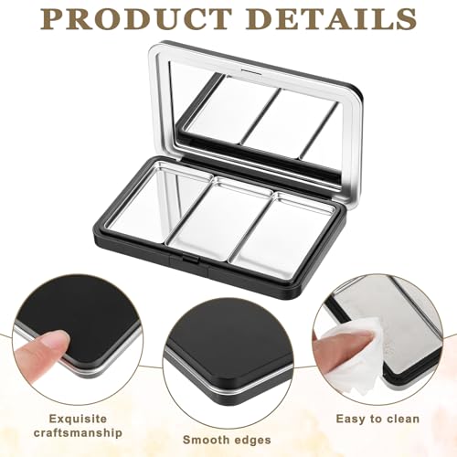 Magnetic Eyeshadow Palette with Mirror - Refillable Makeup Organizer