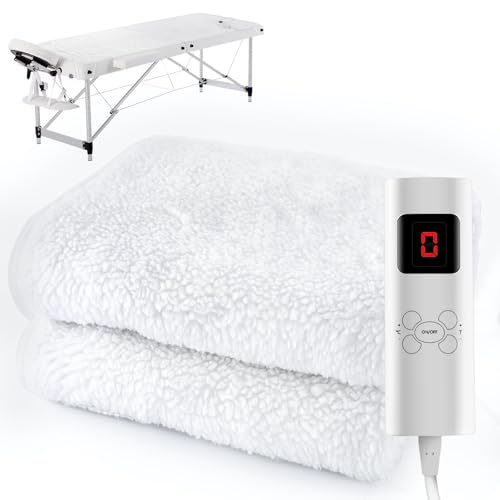 Crablux Heated Massage Table Warmer Pad (71" x 30") with 9 Heat Settings