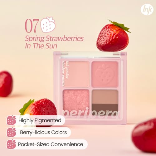 Peripera Ink Pocket Eyeshadow Palette - 4 Shades, Long-Lasting