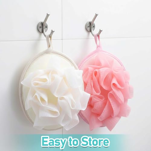 Travel Loofah 2-Pack | Lightweight Exfoliating Shower Puffs