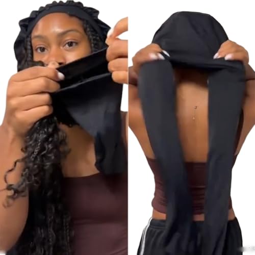 Large Satin Bonnets for Black Women - Sleep Cap for Braids