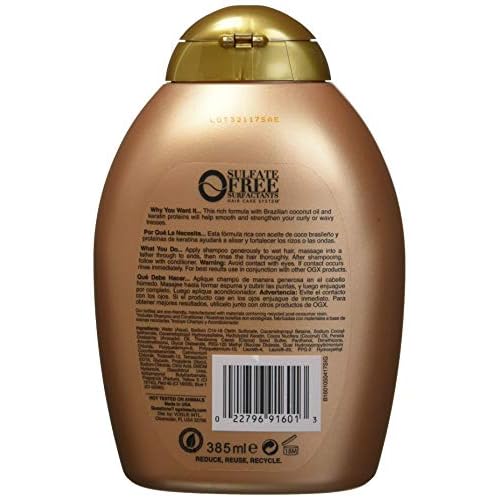 Ogx Shampoo Brazilian Keratin Therapy 13 Ounce (384ml) (3 Pack)