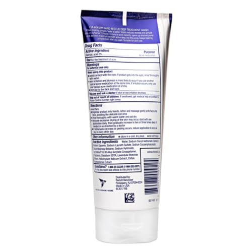 Clearasil Rapid Rescue Deep Treatment Wash, 6.78 Fl Oz (Packaging May Vary) (Pack of 4)