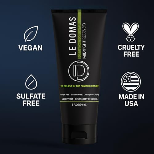Natural Body Wash with Aloe Vera, Coconut & Vitamin E ? Moisturizing Cleanser for Women & Men ? Sulfate Free, Gentle Skin Care, Vegan Body Care Products ? Travel Size Body Wash, 8 fl oz