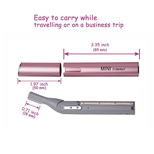 Mini Rotatable Lady Shaver Electric Bikini Facial Precision Trimmer Eyebrow Shaper Razor Kit Underarm Leg Body Hair Remover(Battery Operated) ¡¦
