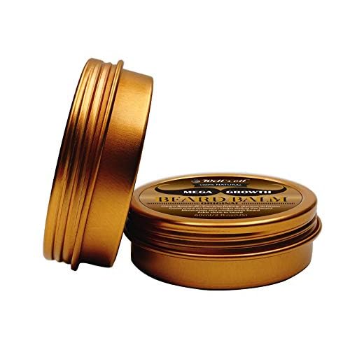 Well's Oil Mega Growth Beard Balm (Original) | 2 fl oz | Beard Styling & Conditioning Balm | With Natural Oils