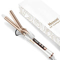 Hoson 3/4 Inch Dual Voltage Curling Iron for Vintage Curls, White