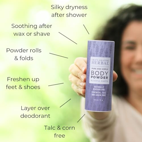 Talc Free Body Dusting Powder, Lavender Clary Sage, 2.5 oz