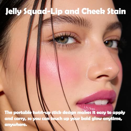 Jelly Squad Lip and Cheek Stain 2 in 1 - Long Lasting Blush