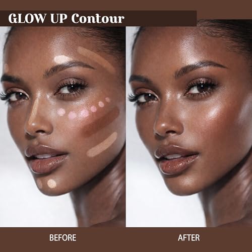 b.pure Glow Up Liquid Contour Wand Medium/Dark 3-Pack