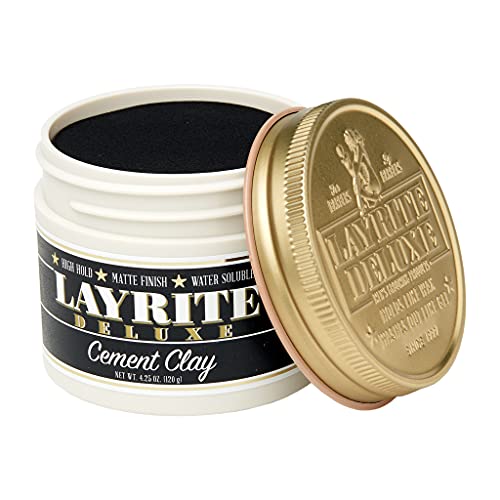 Layrite Cement Hair Clay – High Hold Matte, 4.25 oz