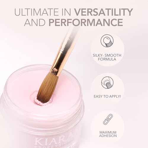 Kiara Sky All-In-One Acrylic Powders - Professional Nail Art - Long-Lasting Cover Powder Collection, 2 oz, Perfect Base