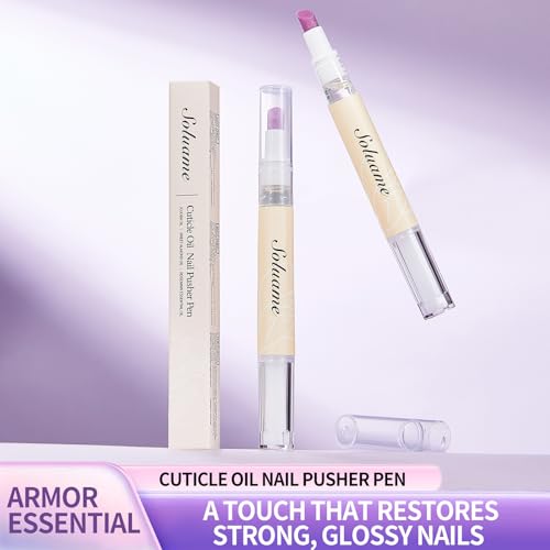 NIZENTA 45° Cuticle Oil Pusher Pen - Nourishes & Exfoliates Nails