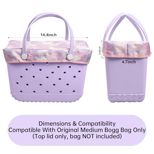 Medium Bogg Bag Zipper Topper Lid - Water-Resistant Privacy Cover