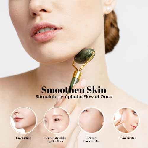 ROSELYNBOUTIQUE Gua Sha Facial Tools & Jade Roller Original Face Massager for Puffiness Wrinkless Skin Care Routine - Self Care Gift for Men Women