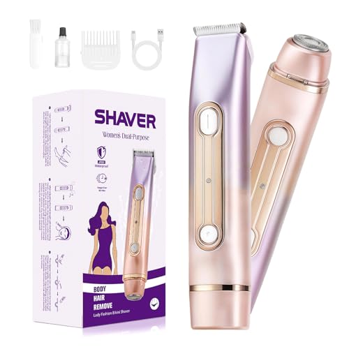 Waterproof Bikini Trimmer for Women - Dual Head Electric Razor
