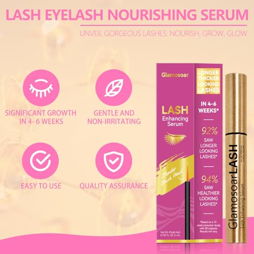 Glamosoar Lash Growth Serum - Fuller, Longer, Stronger Lashes 4ml