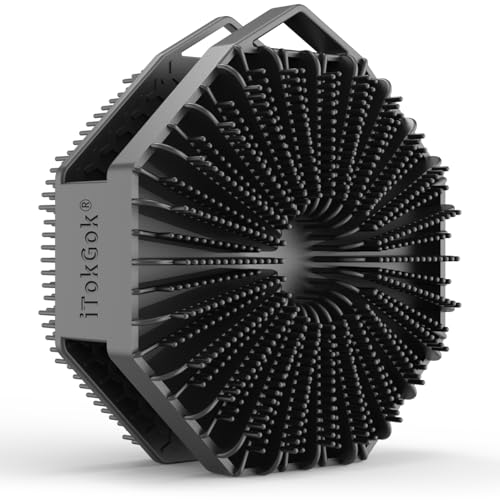 iTokGoK Dual-Sided Silicone Body Scrubber with Silver Infusion