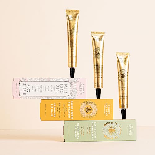 Panier des Sens - Almond Lip Balm for Women - Lip Moisturizer - Almond Extract & Almond Oil - Made in France Lip Care - 98% Natural Ingredients - Lip Balm Hydrating Nourishing for Dry Lips - 0.5 Fl oz