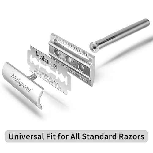 Double Edge Safety Razor Blades - 60 Count Premium Platinum Swedish Steel Blades for Men & Women¡¯s Razors ? Long-Lasting Precision Shaving Blades for Smooth, Comfortable & Close Shaves