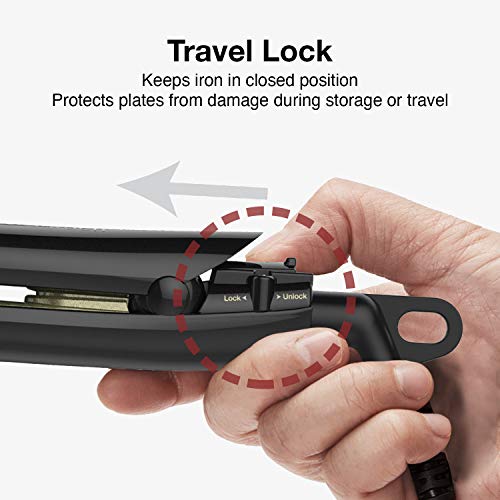 Olivia Garden Ceramic + Ion Pro Flat Iron - Dual Voltage, 11 Temps, 3D Floating Plates