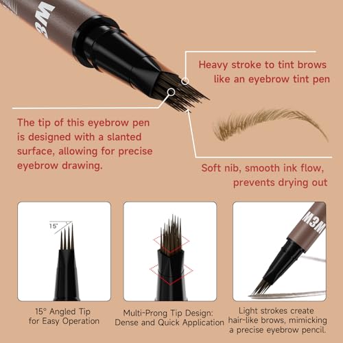 DUDUDU Dual-Ended Eyebrow Pen - Waterproof 4D Microblading Tool