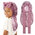 Kids Satin Bonnet for Long Hair & Braids | Double-Layer Sleep Cap