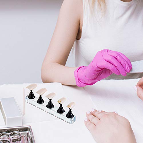 Blulu Magnetic Nail Stand Holder Set for Press-On Nails – 2 Pack, Black