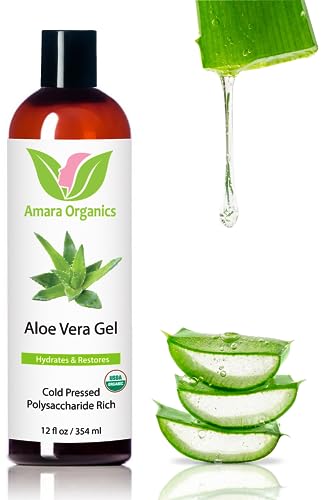 Organic Aloe Vera Gel 12 oz – USDA Certified Pure Skin & Hair Care