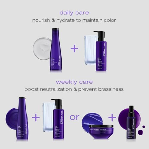 shu uemura art of hair Yubi Blonde Nourishing Conditioner For Blonde Hair - Prevents Breakage and Split Ends, Nourishes and Adds Shine, Color Safe