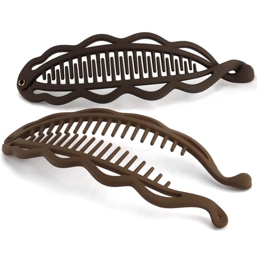 Large Banana Hair Clip for Thick Curly Hair | Matte Finish