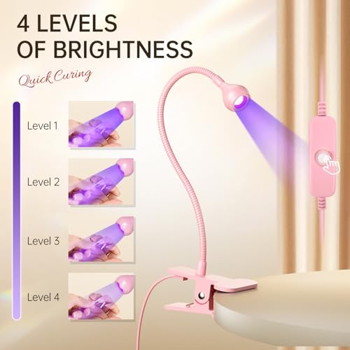 LED Gooseneck Nail Lamp | 3W Quick Cure Gel Polish Light