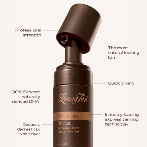 Loving Tan Platinum 2HR Express Self Tanning Mousse, 4 fl oz