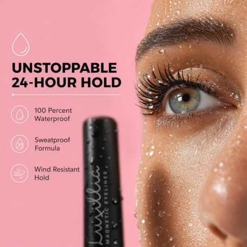 Luxillia Magnetic Eyelashes Kit - 7 Natural Eye Lash Sets with Applicator