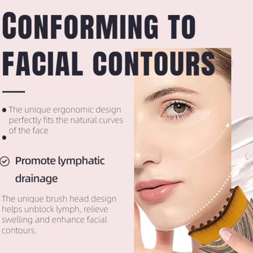 Lymphatic Contour Face Brush for Sculpting & Lifting