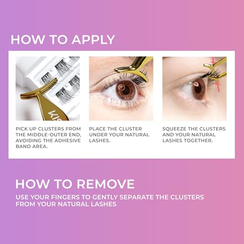 imPRESS Lash Clusters, 30 Pack, Curly 10mm-14mm, No Glue