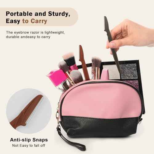 D Dermaplane Razor for Women Face - 6PCS Face Razors for Women - Eyebrow Razor with Precision Cover - Face Shaver for Men - Facial Hair Removal for Men - Neutral