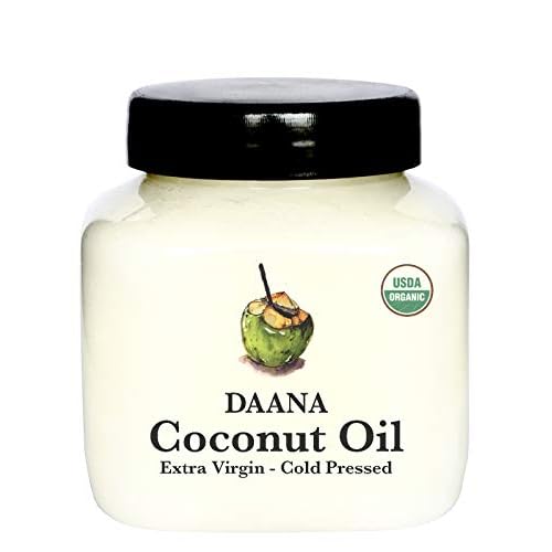 Daana Organic Coconut Oil for Skin: Extra Virgin, Cold Pressed (12 oz)