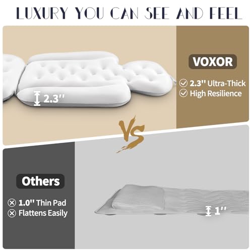 Full Body Bath Pillow with 5D Air Mesh & 160 Suction Cups