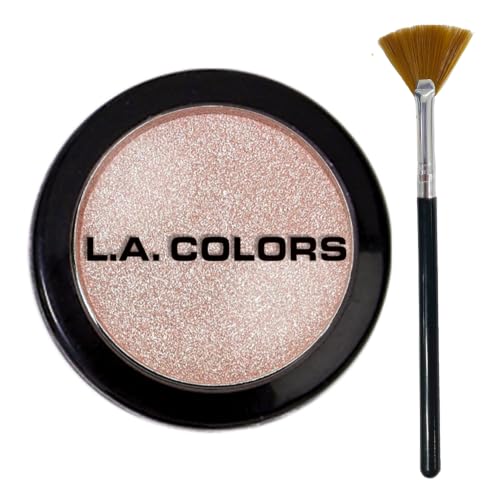 Highlighter & Deluxe Brush Set - Champagne Glow, Long-Lasting & Buildable