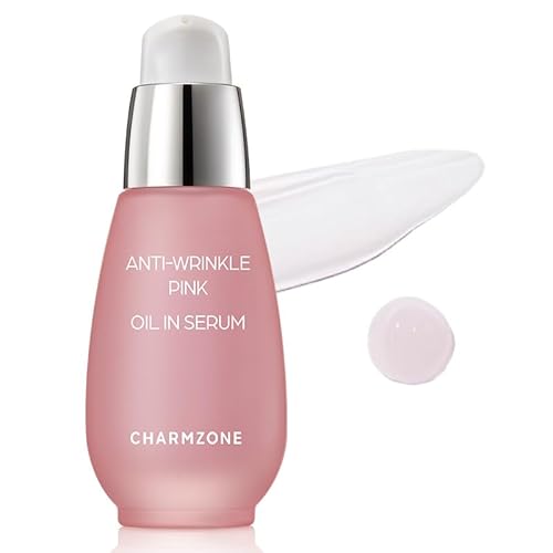 CHARMZONE Anti-Wrinkle Pink Oil-In Serum ? Hydrating & Firming Korean Skincare | Face Serum with Bulgarian Damask Rose & Plant-Based Oils for Soothing & Moisturizing Dry, Sensitive Skin (1.01 fl oz)