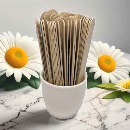 150Piece Waxing Sticks for Hair Removal - Borogo 6'' Premium Splinter-Free Wooden Wax Sticks for Waxing, Wax Stick for Body and Face Waxing