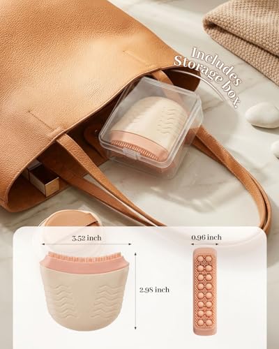 Ergonomic Silicone Lymphatic Face Brush for Puffiness Reduction